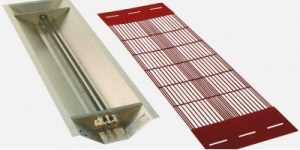 Lampe infrarouge carbone 350 watts dos